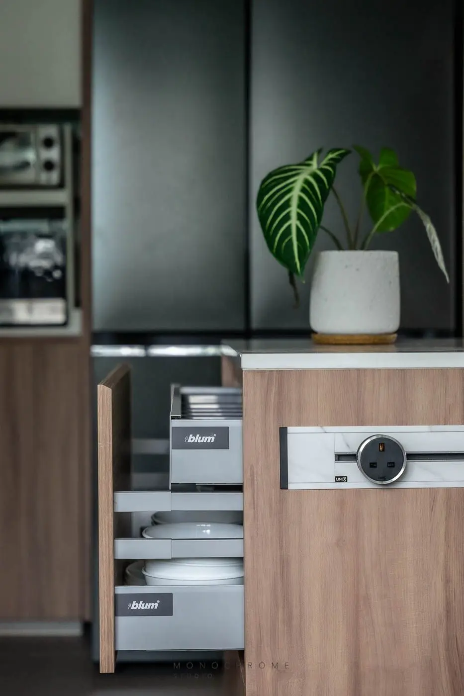 Monochrome Studio - Minimalistic / Scandinavian - Kitchen - Resale HDB - $68,000