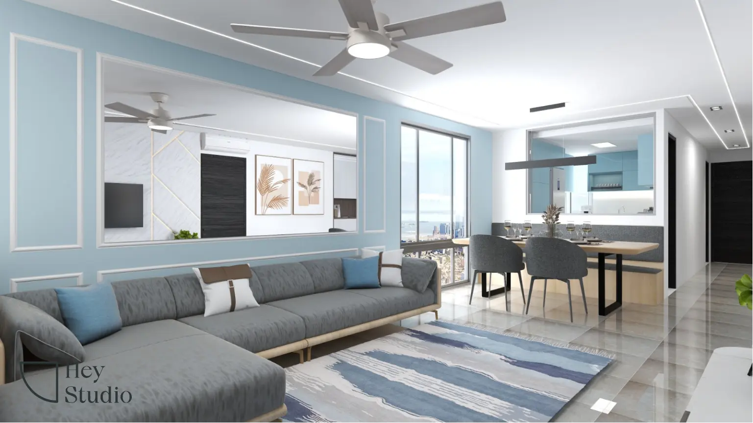 Hey Studio - Modern / Contemporary - Living Room - Resale Condo - $60,000