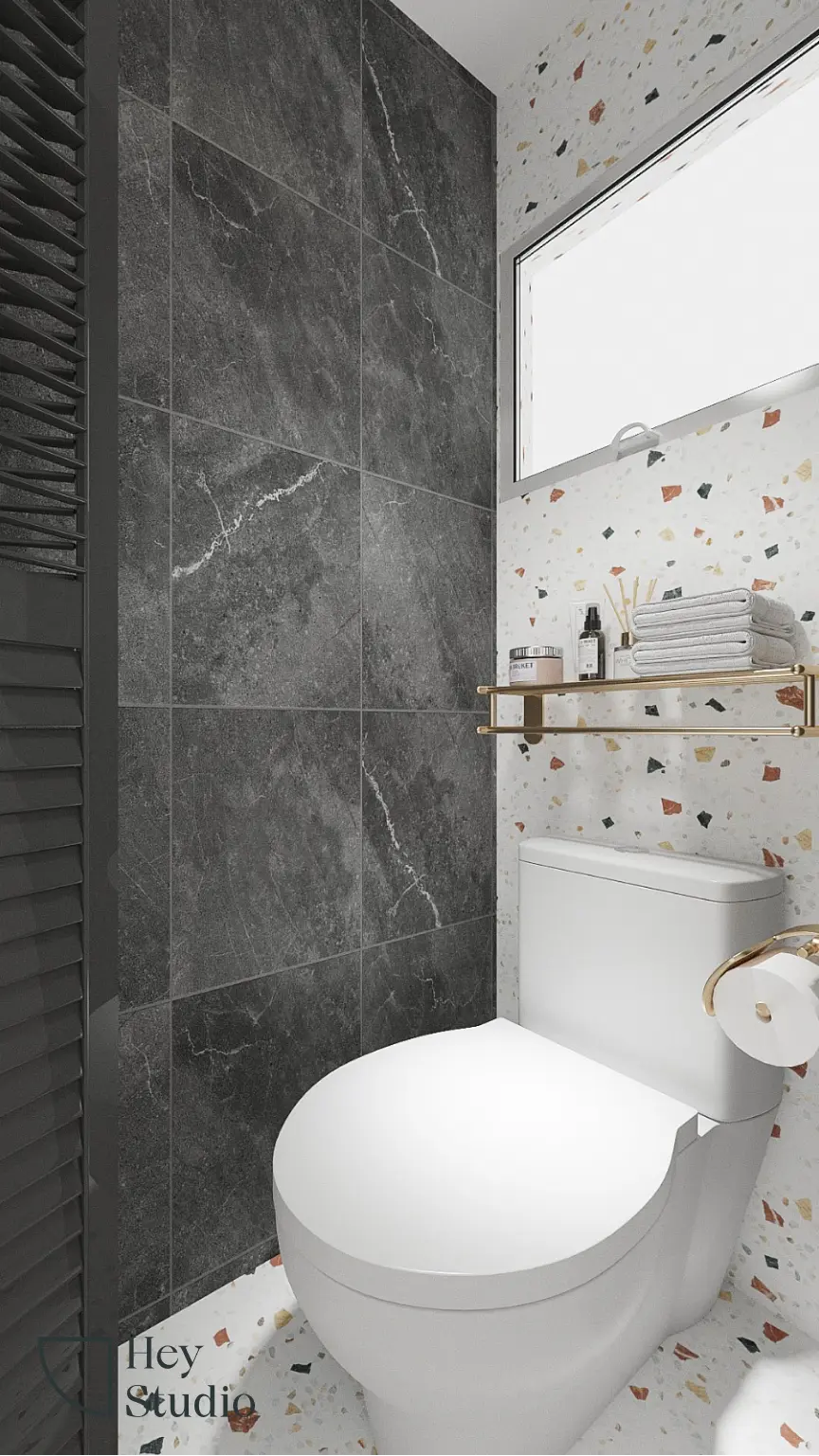 Hey Studio - Minimalistic / Scandinavian - Master Bathroom - Resale HDB - $38,000