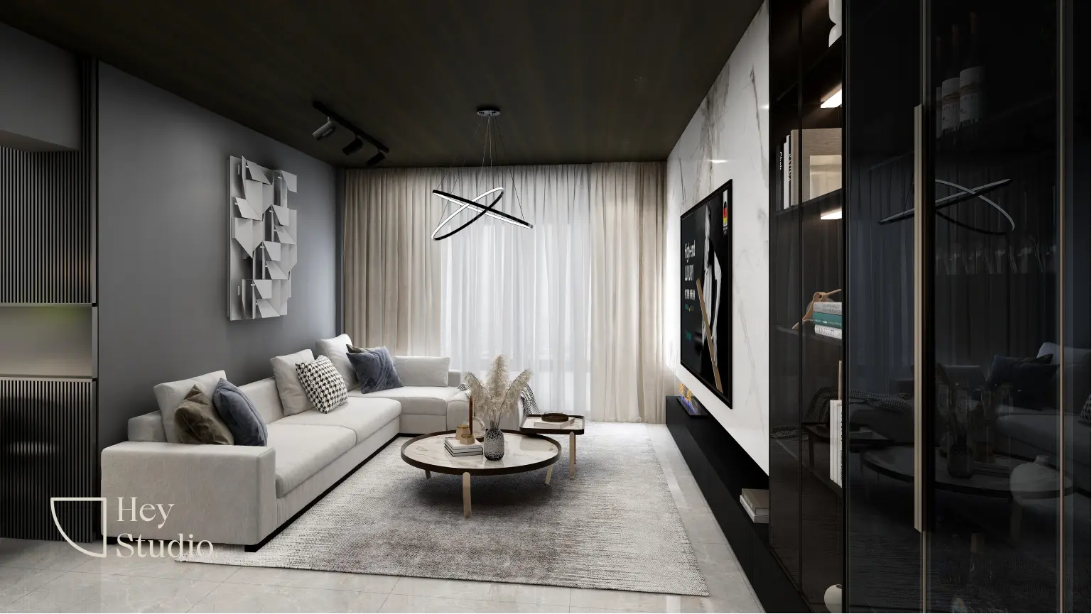 Hey Studio - Minimalistic / Scandinavian - Living Room - Resale HDB - $42,000
