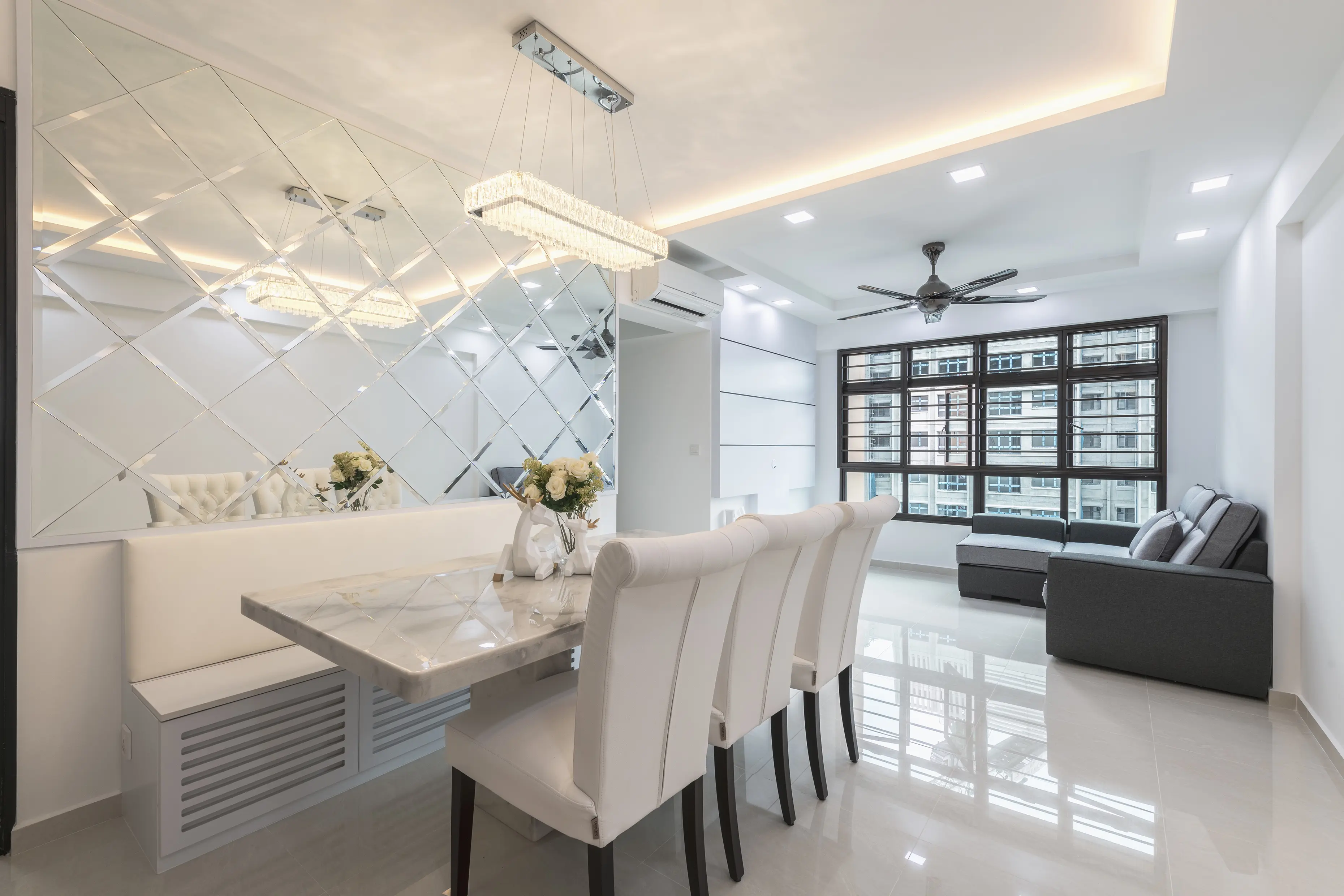Ideal Haus - Luxury / Glamorous - Dining Area - New HDB - $40,000