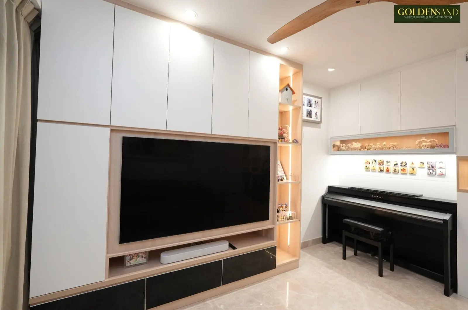 Goldensand Contracting & Furnishing - Modern / Contemporary - Living Room - New HDB - $75,000