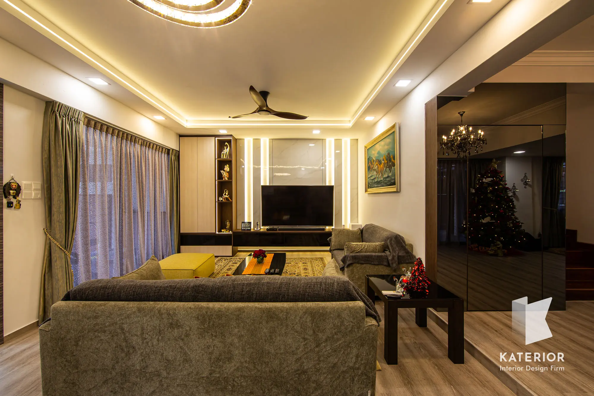 Katerior Design  - Luxury / Glamorous - Living - Resale Landed - $300,000