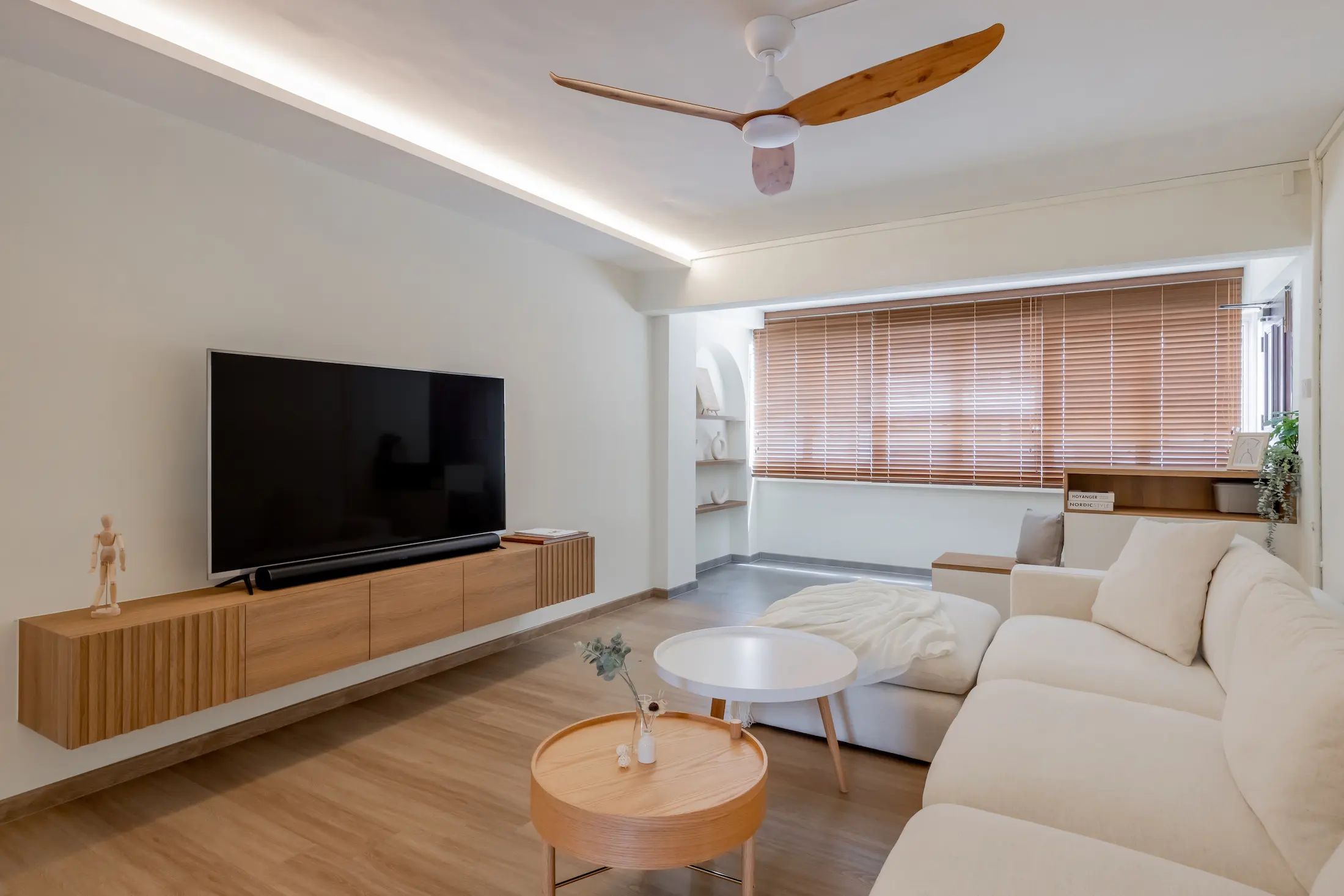Concrid Interior  - Minimalistic / Scandinavian - Living - Resale HDB - $80,000