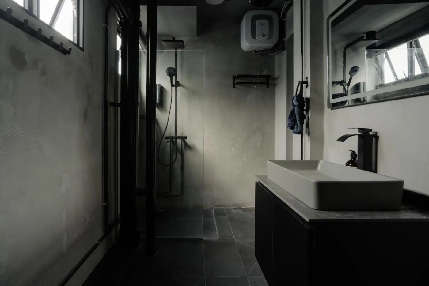 Intrinsic Design - Industrial / Raw - Bathroom - Resale HDB - $39,500