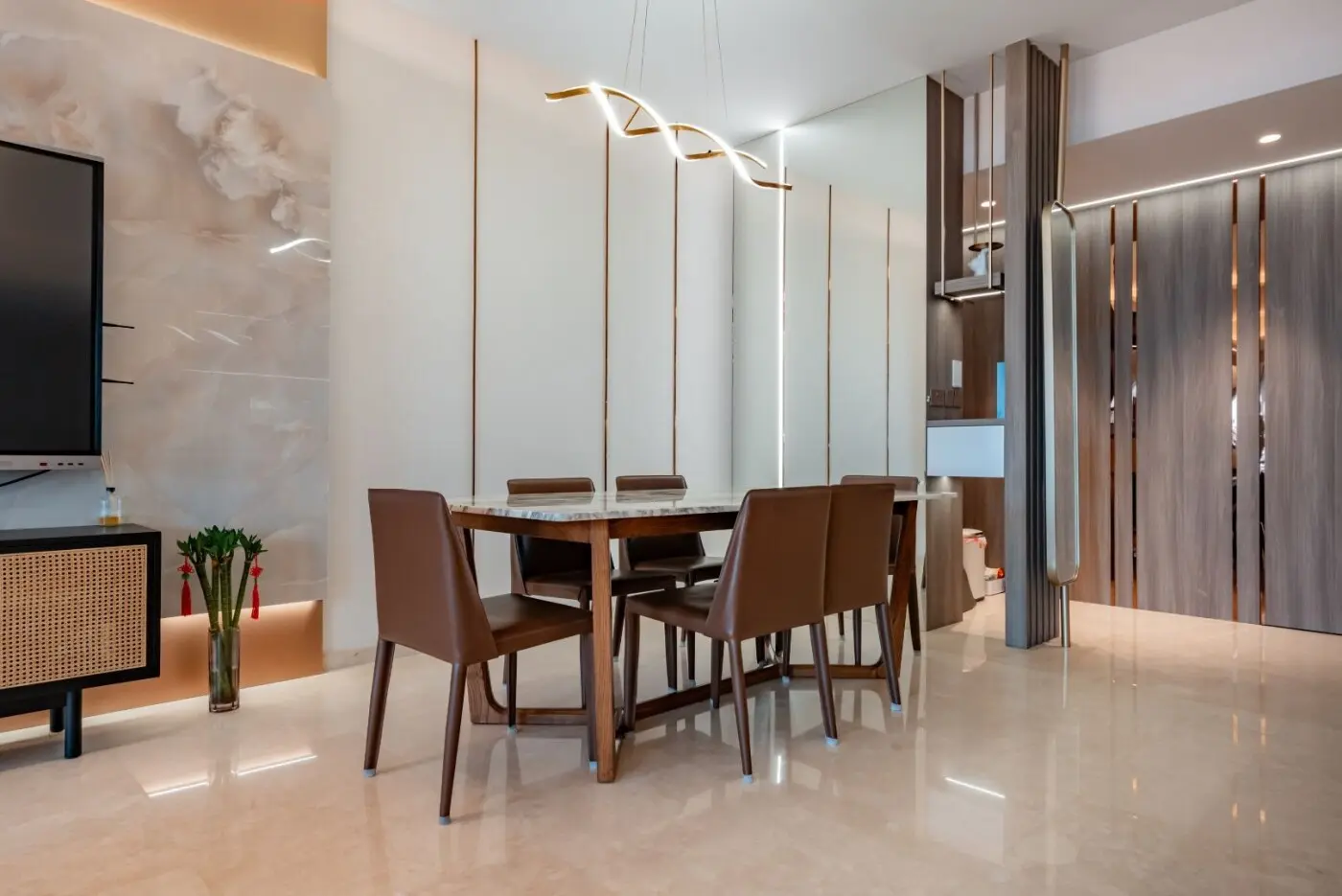PJ Interior - Luxury / Glamorous - Dining Area - New Condo - $100,000