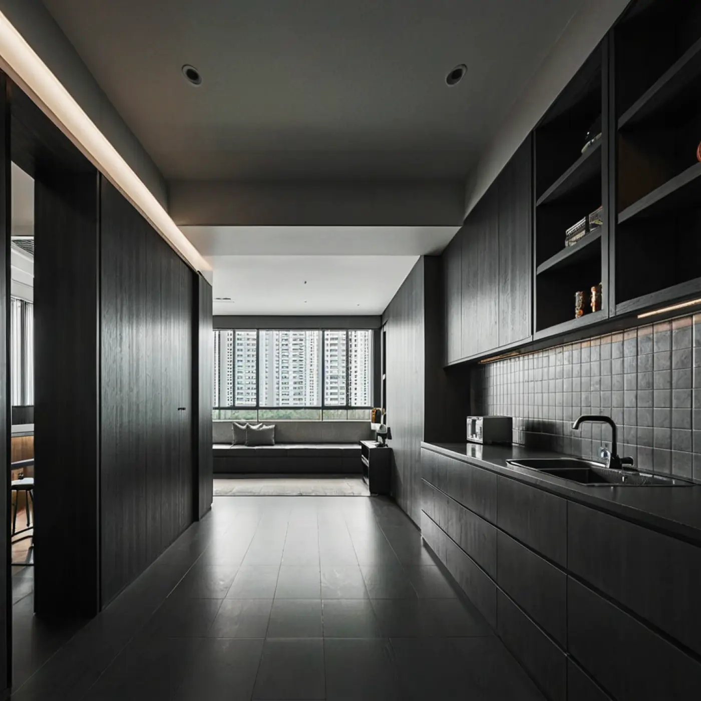 Blackwoods Interior - Black & White -  - Resale Condo - $6,500