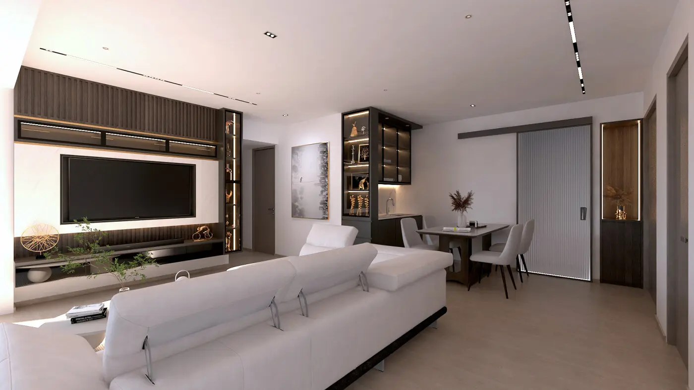 Mablle - Luxury / Glamorous - Living & Dining Room - New Condo - $90,000