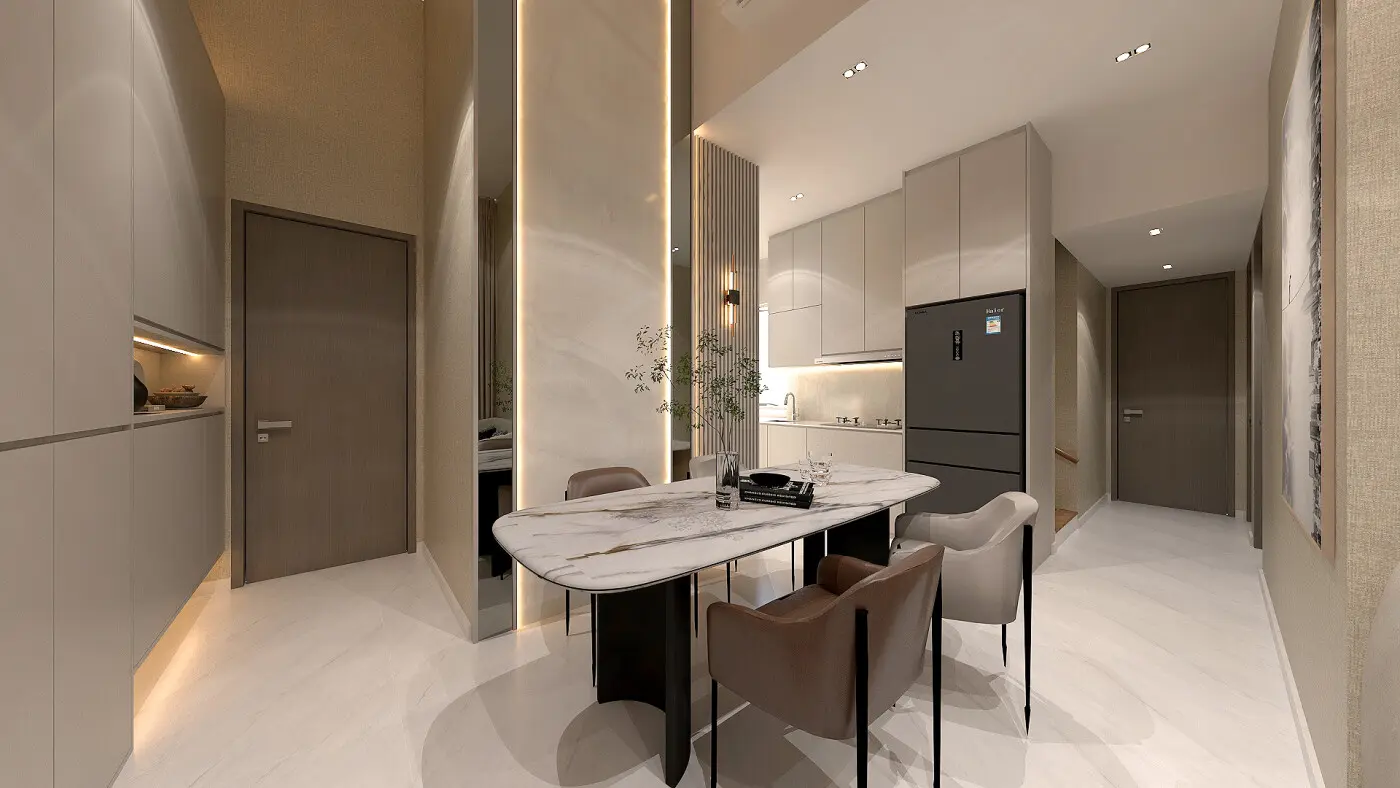 Mablle - Modern / Contemporary - Dining Room & Foyer - Resale Condo - $95,000