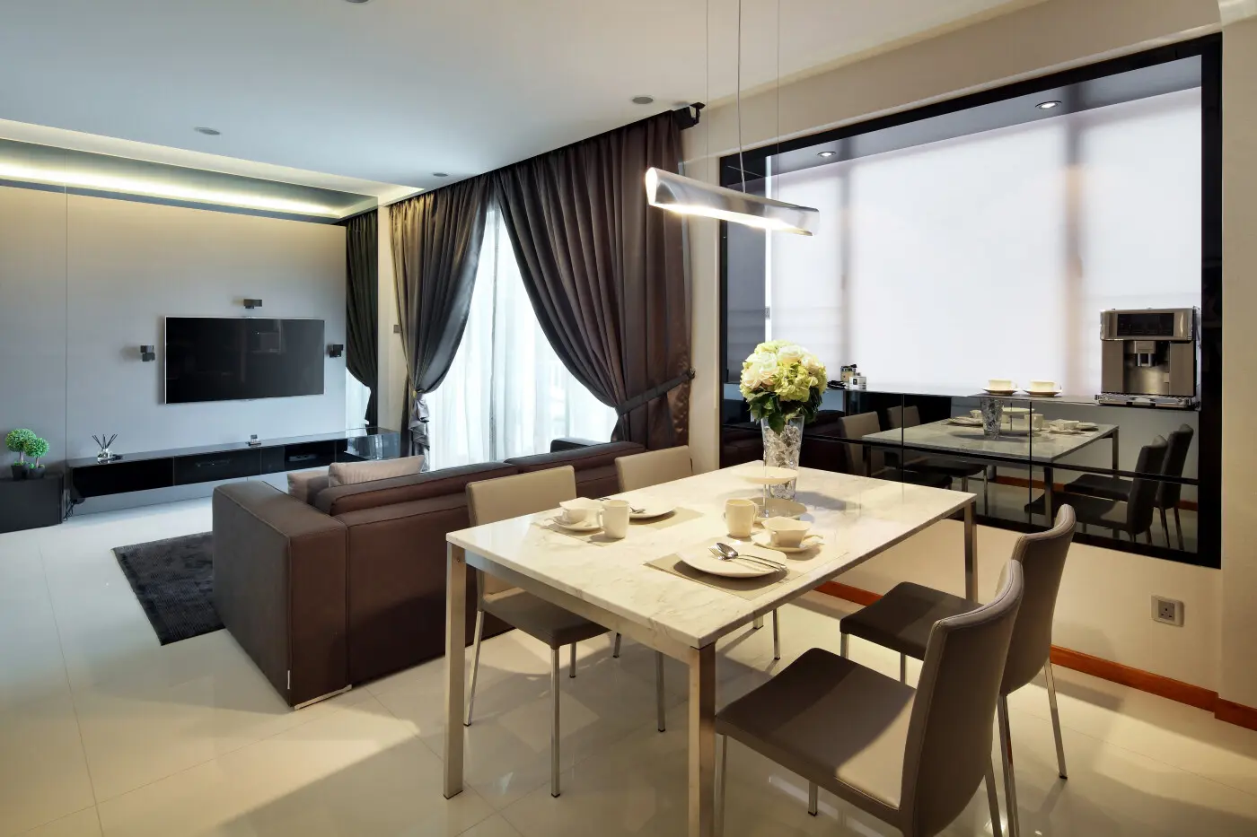 Concrete Concepts - Modern / Contemporary - Living & Dining area - Existing Condo - $70,000
