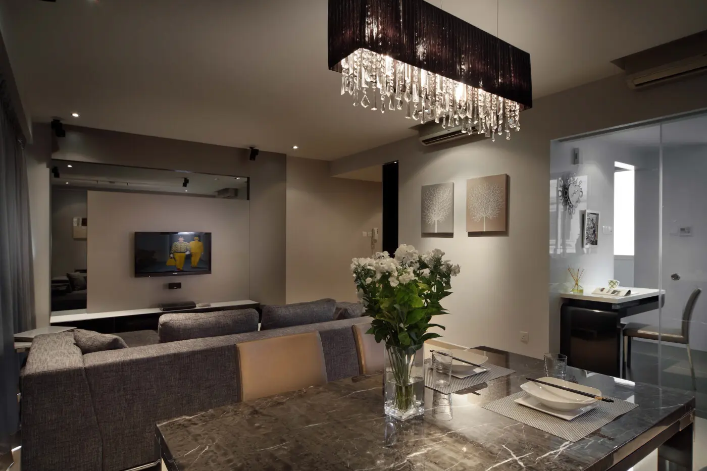 Concrete Concepts - Modern / Contemporary - Living / Dining area - Existing Condo - $70,000