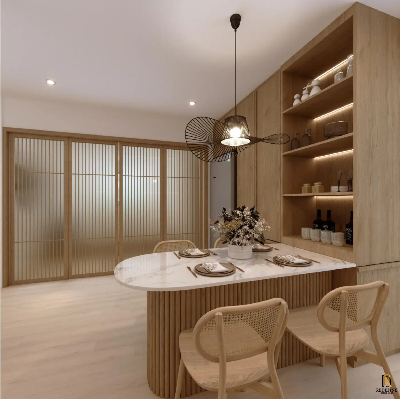 Redefine Interior Design - Minimalistic / Scandinavian - Dining - Resale HDB - $50,000