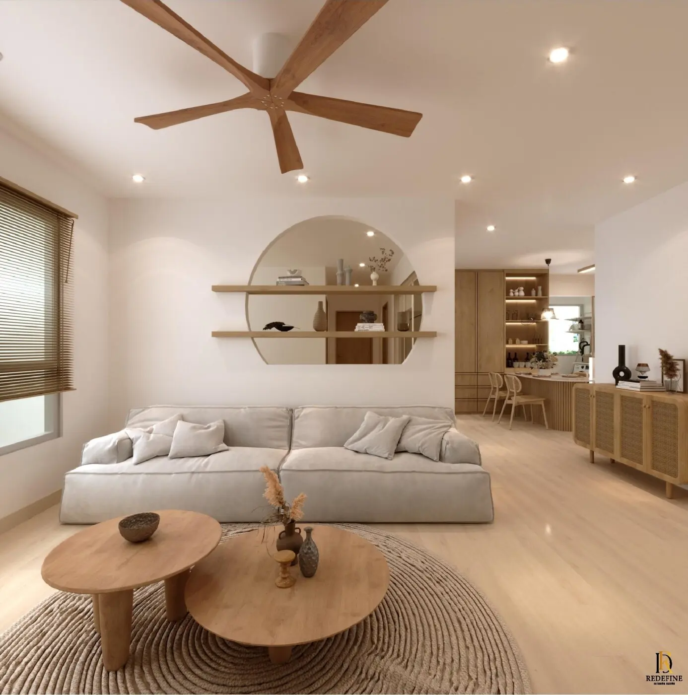 Redefine Interior Design - Minimalistic / Scandinavian - Living Room - Resale HDB - $50,000