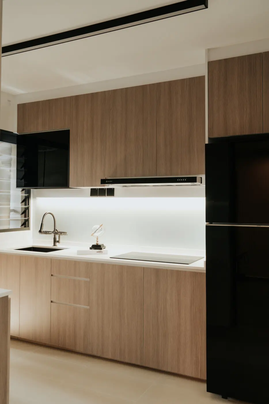 Redefine Interior Design - Black & White - Kitchen - Resale HDB - $35,000