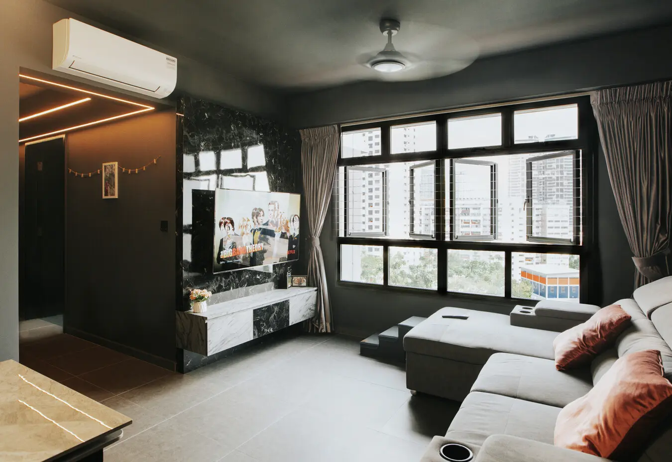 Redefine Interior Design - Luxury / Glamorous - Living Room - Resale HDB - $60,000