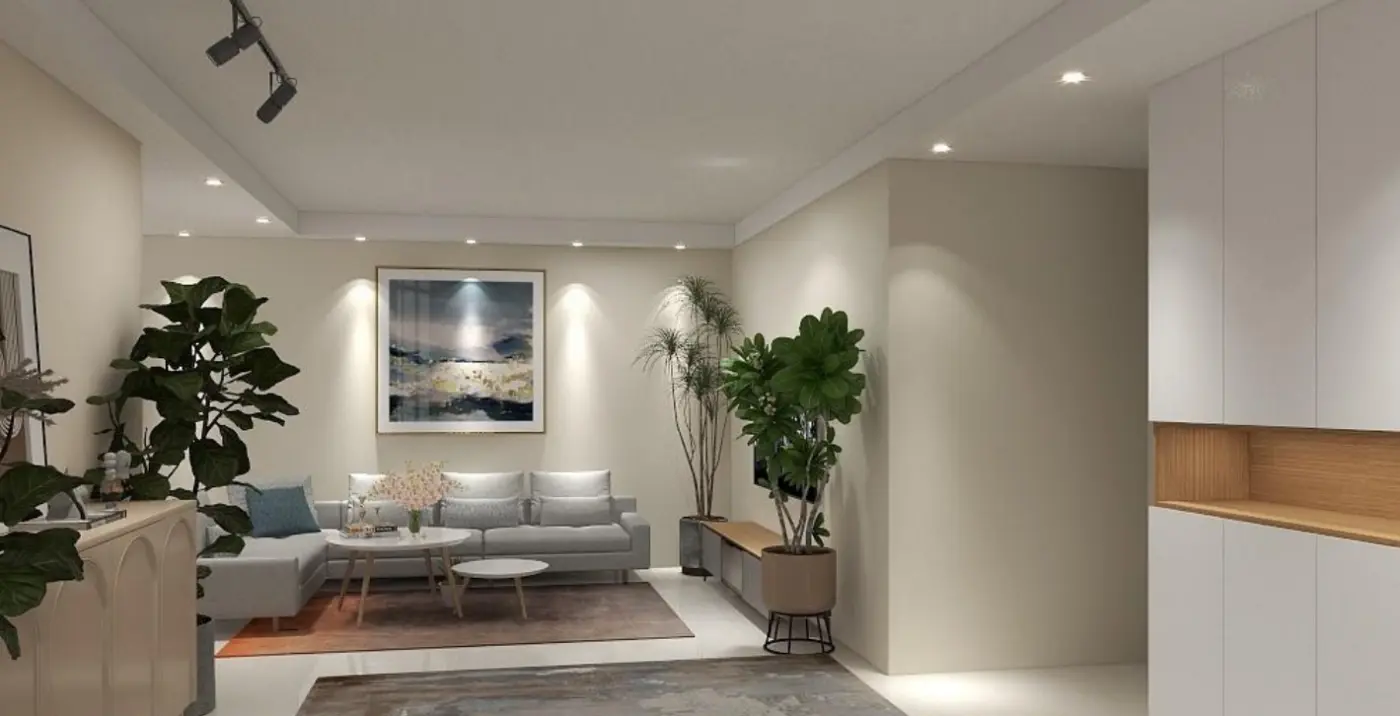 Supaspace Pte Ltd - Minimalistic / Scandinavian - Living Room - Resale HDB - $45,000