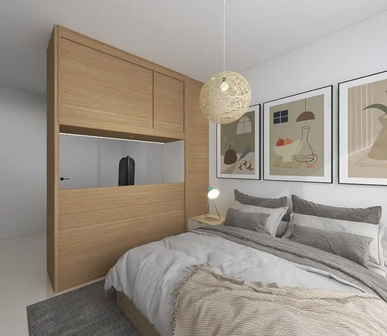 Supaspace Pte Ltd - Minimalistic / Scandinavian - Master Bedroom - Resale HDB - $45,000