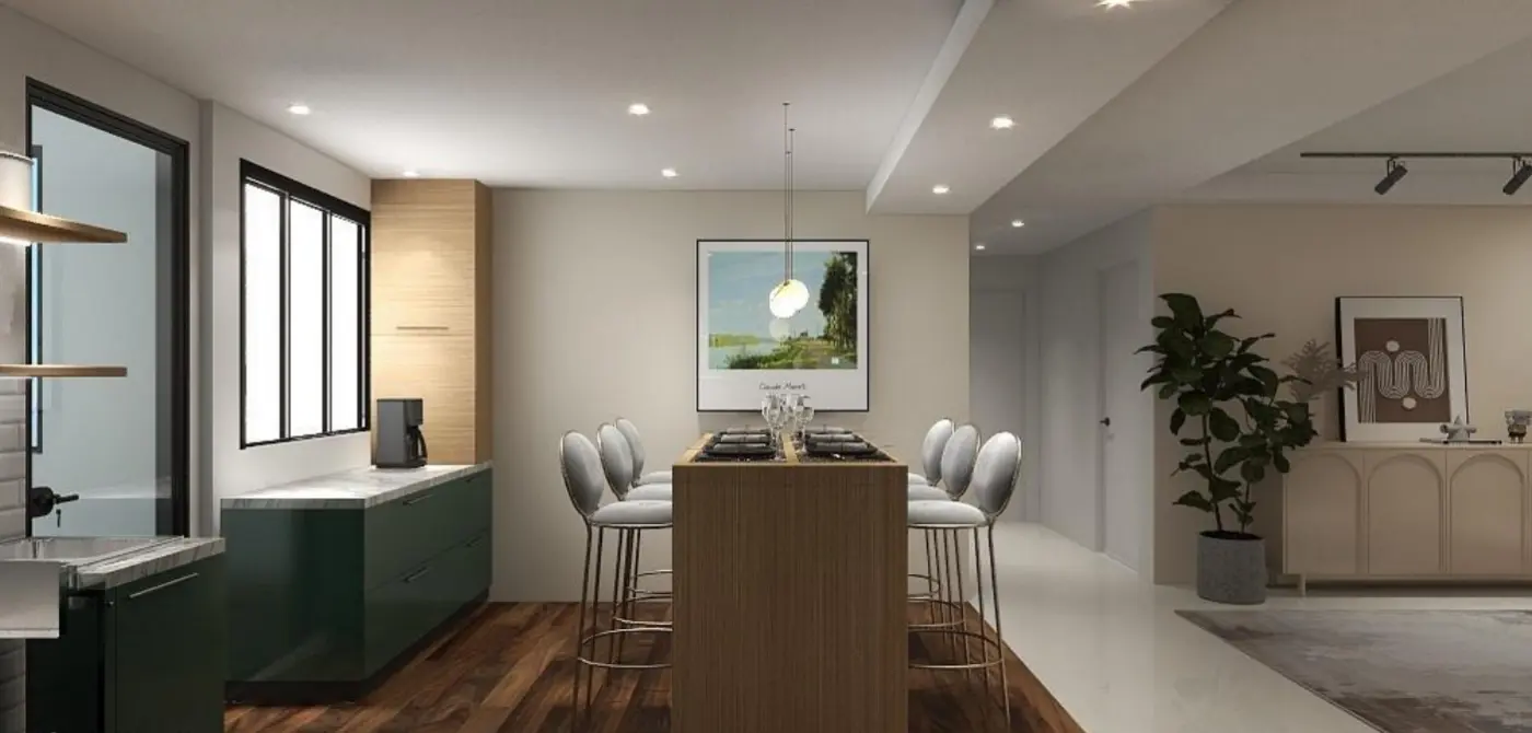 Supaspace Pte Ltd - Minimalistic / Scandinavian - Dining & Kitchen - Resale HDB - $45,000