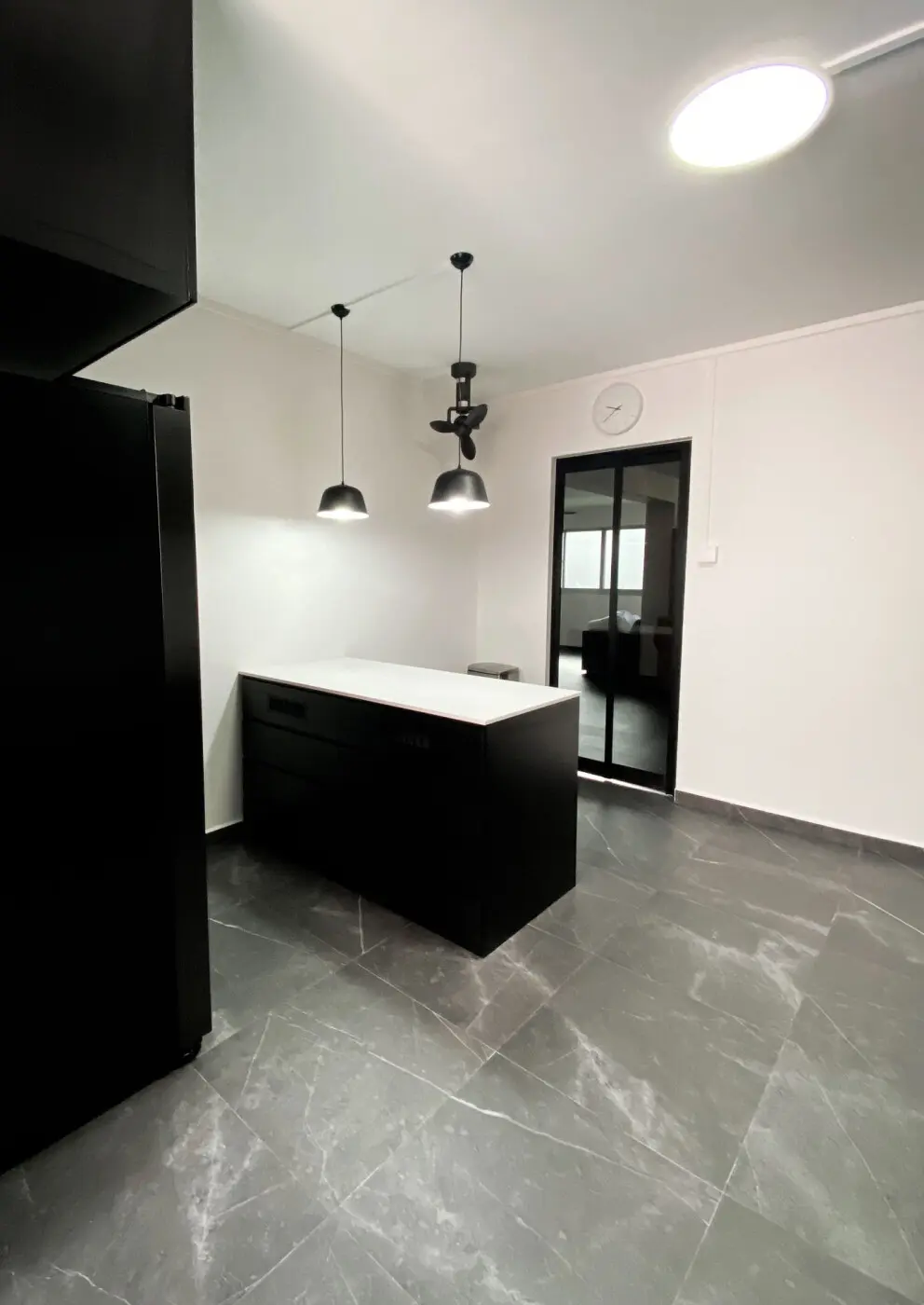 2 Bears Design - Black & White - Kitchen - Resale HDB - $55,000