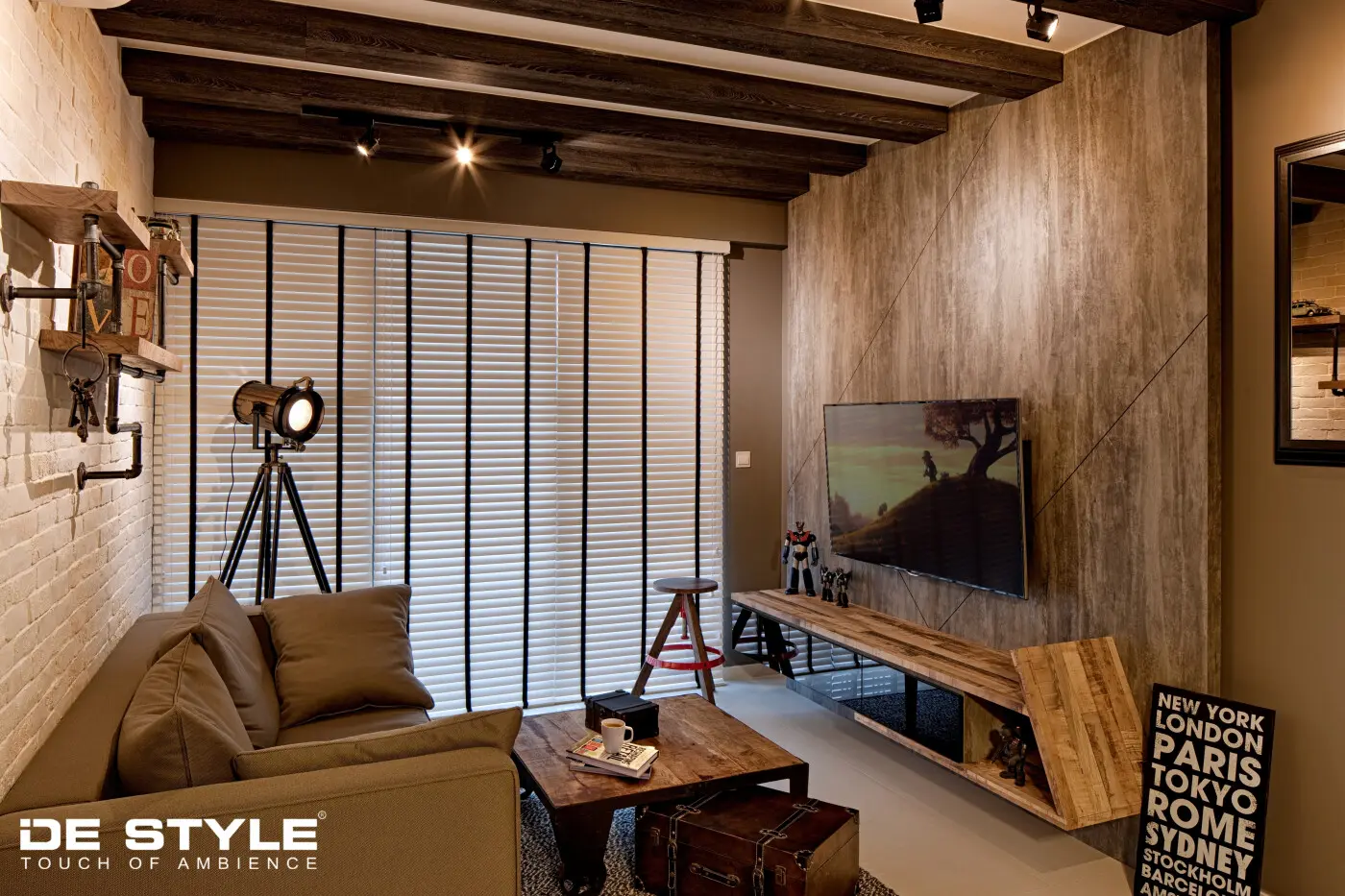 De Style Interior - Industrial / Raw - Living Room - New Condo - $69,998