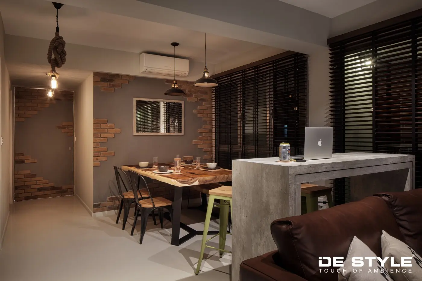 De Style Interior - Industrial / Raw -  - New HDB - $65,000
