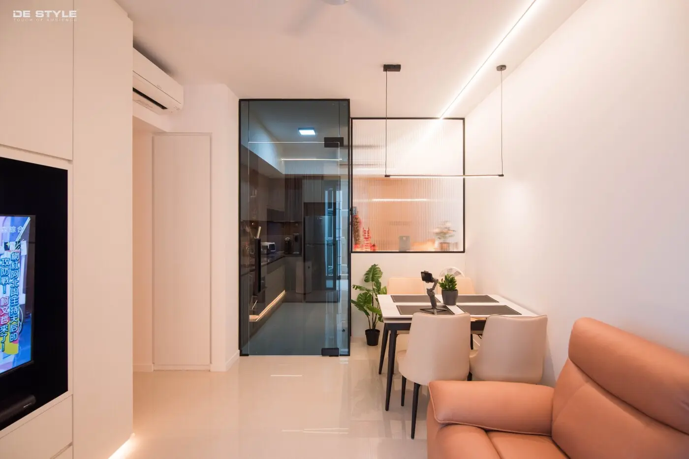 De Style Interior - Minimalistic / Scandinavian - Living - New Condo - $50,000