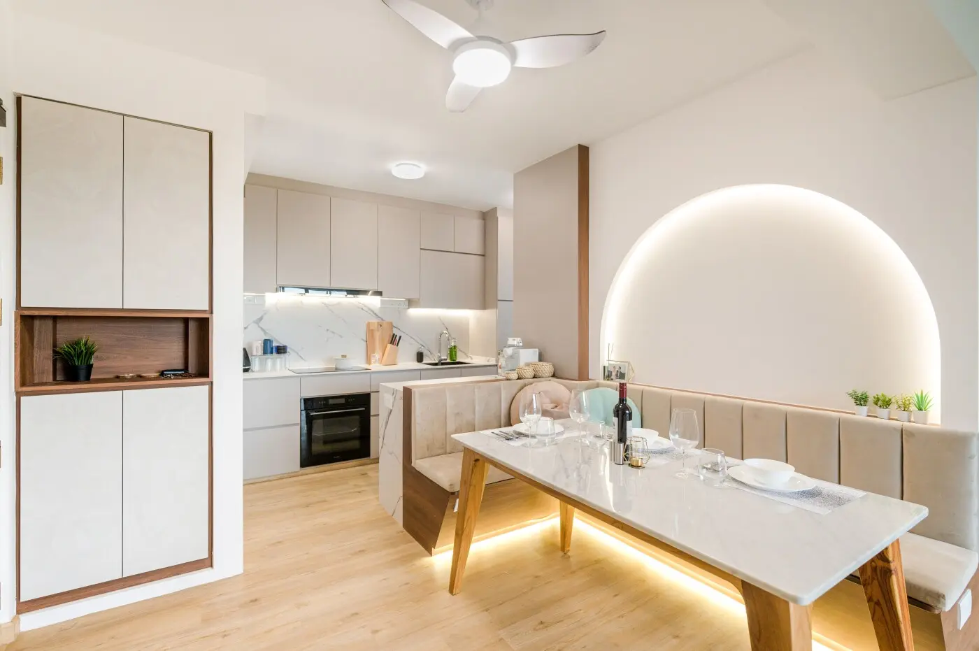 Brown Studio - Minimalistic / Scandinavian - Living Room - New HDB - $50,000