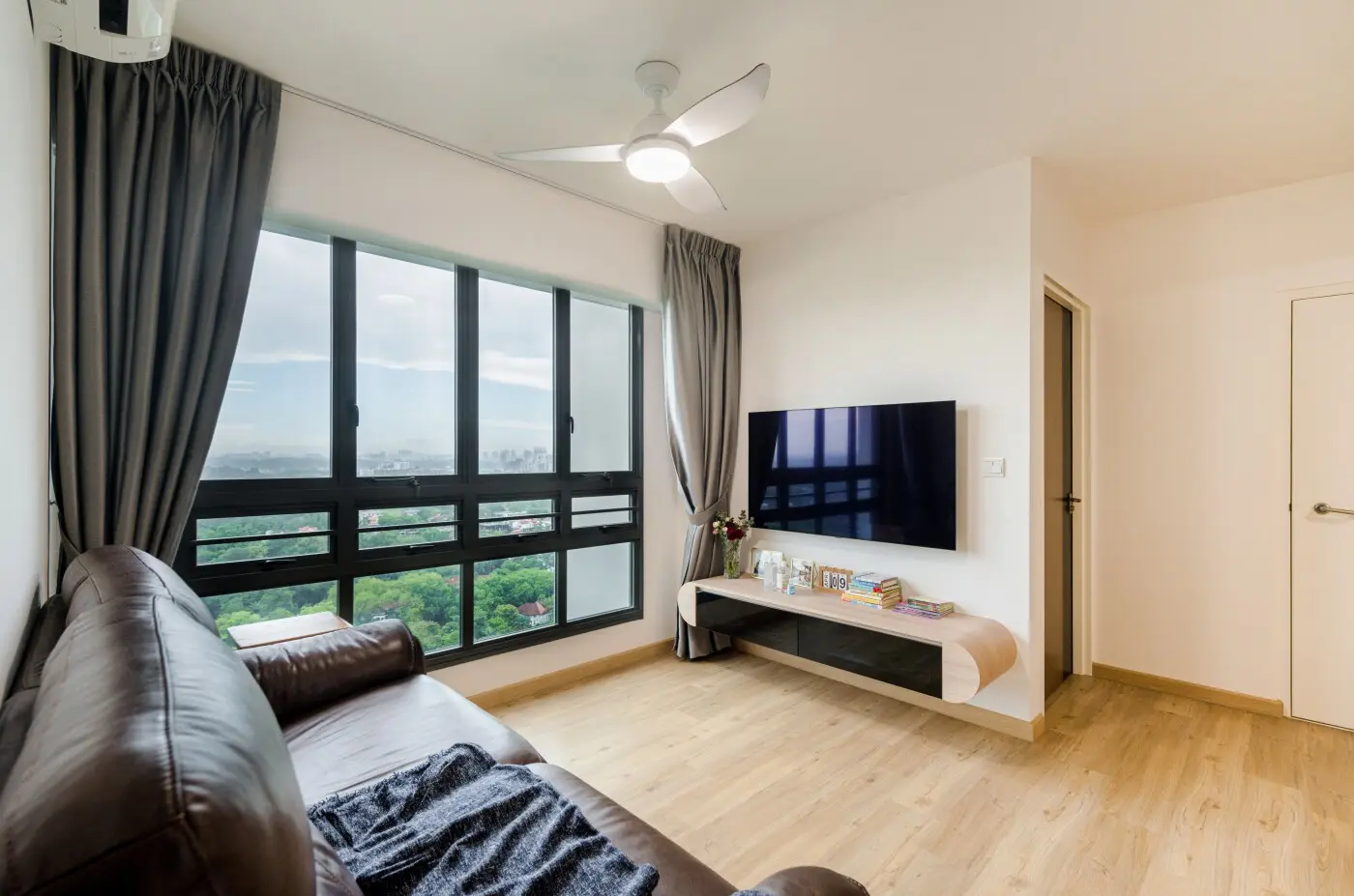 Brown Studio - Minimalistic / Scandinavian - Living Room - New HDB - $50,000