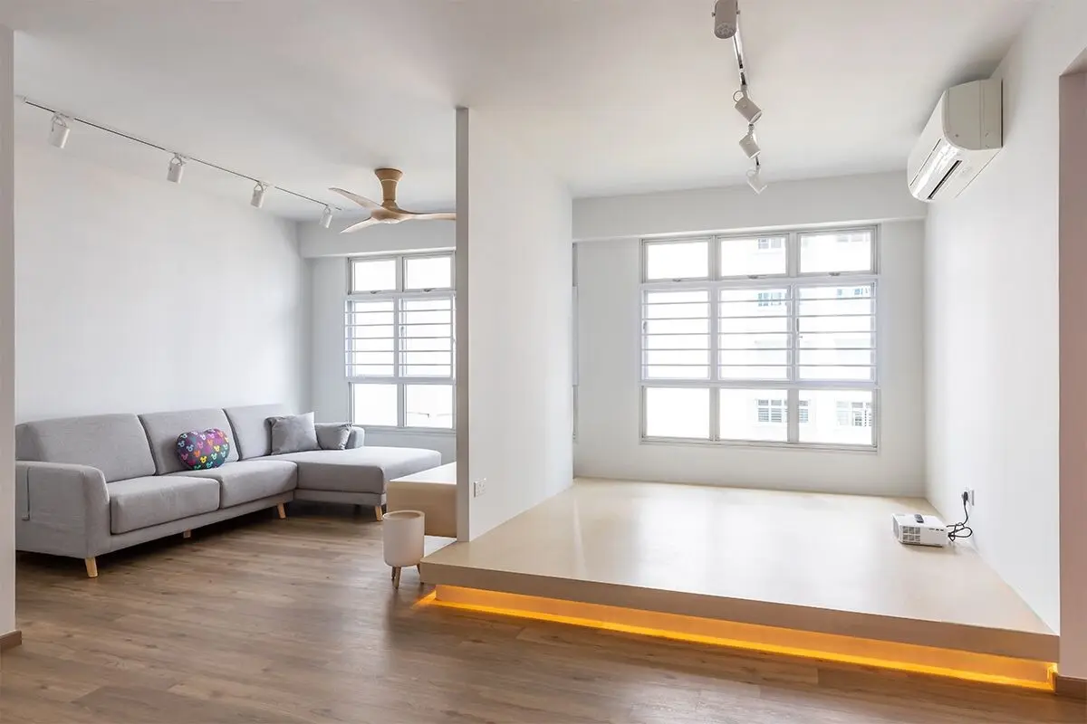 Brown Studio - Minimalistic / Scandinavian - Living Room - Resale HDB - $47,000