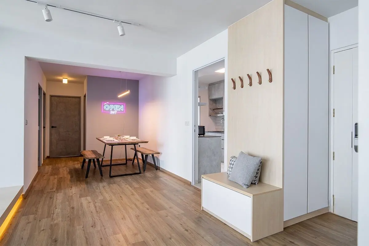 Brown Studio - Minimalistic / Scandinavian - Living Room, Dining Room - Resale HDB - $47,000