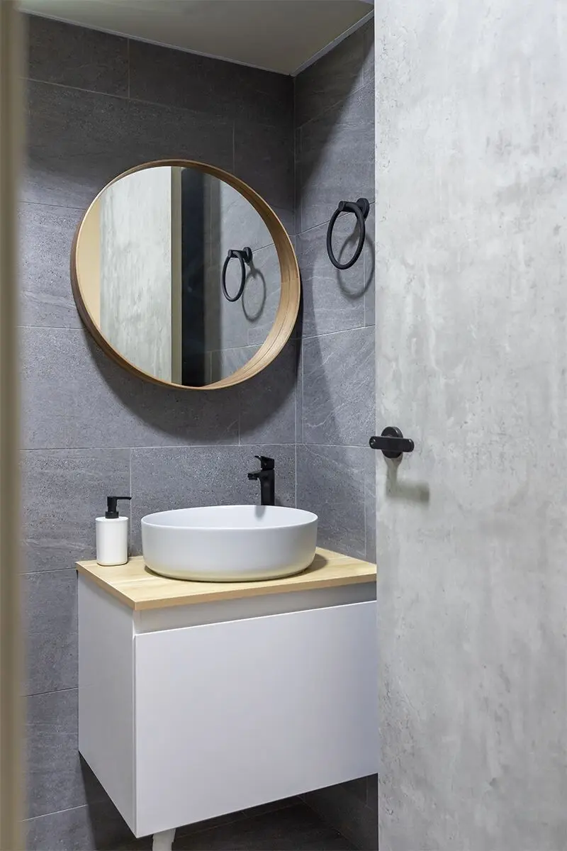 Brown Studio - Minimalistic / Scandinavian - Master Toilet - Resale HDB - $47,000