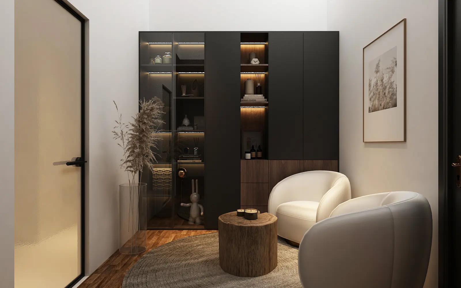 Scandinavian master bedroom design 5-room HDB