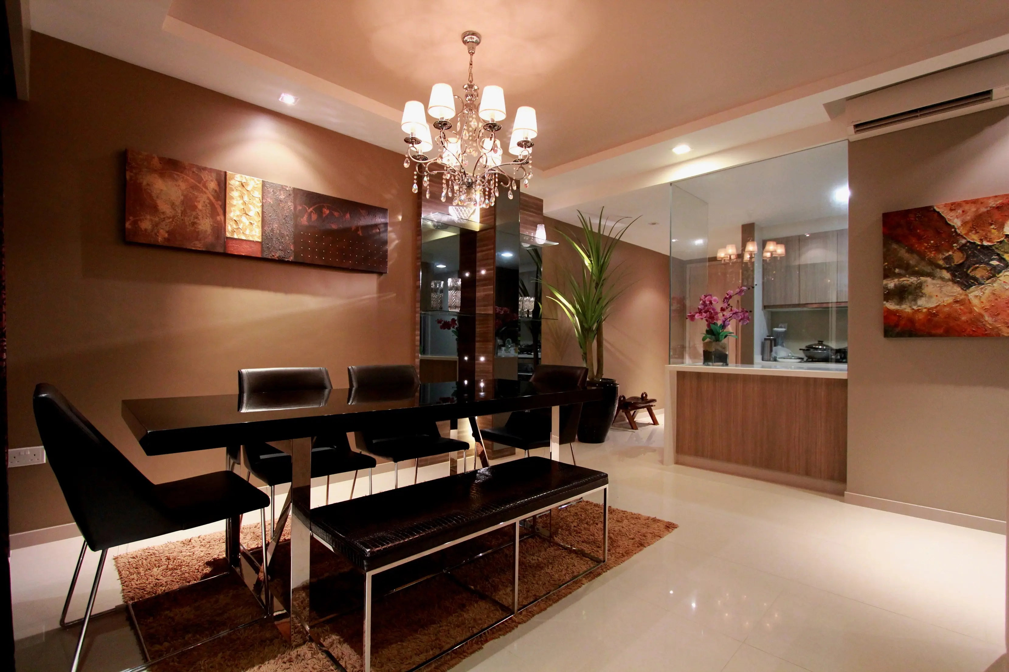 June Interior Design - Balinese / Bohemian - Dining Room - New Condo - $35,000