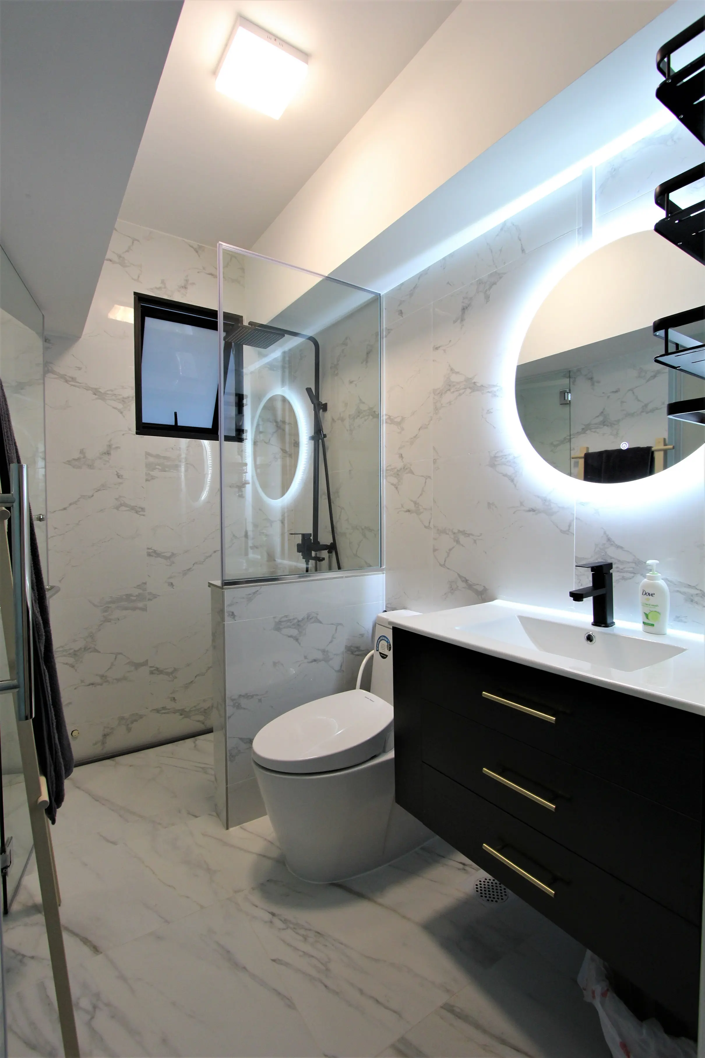June Interior Design - Artistic / Eclectic - Master Toilet - Resale HDB - $59,999