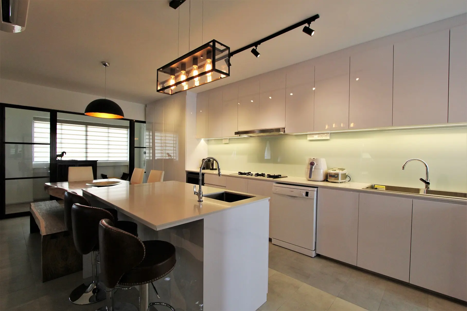 June Interior Design - Minimalistic / Scandinavian - Kitchen Island - Resale HDB - $40,000