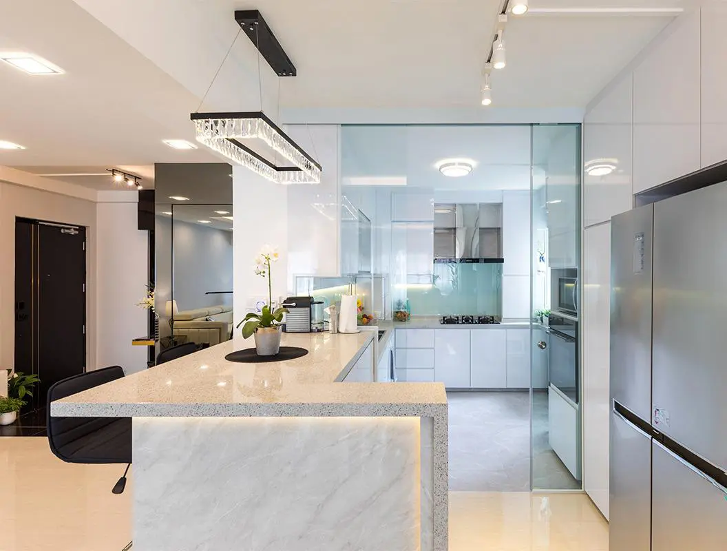 Dezign121 - Luxury / Glamorous - Kitchen - Resale HDB - $91,000