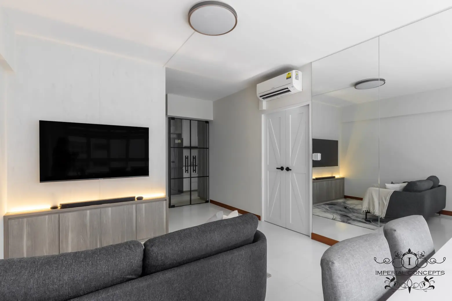 Imperial Concepts - Minimalistic / Scandinavian - Living - Resale HDB - $78,000