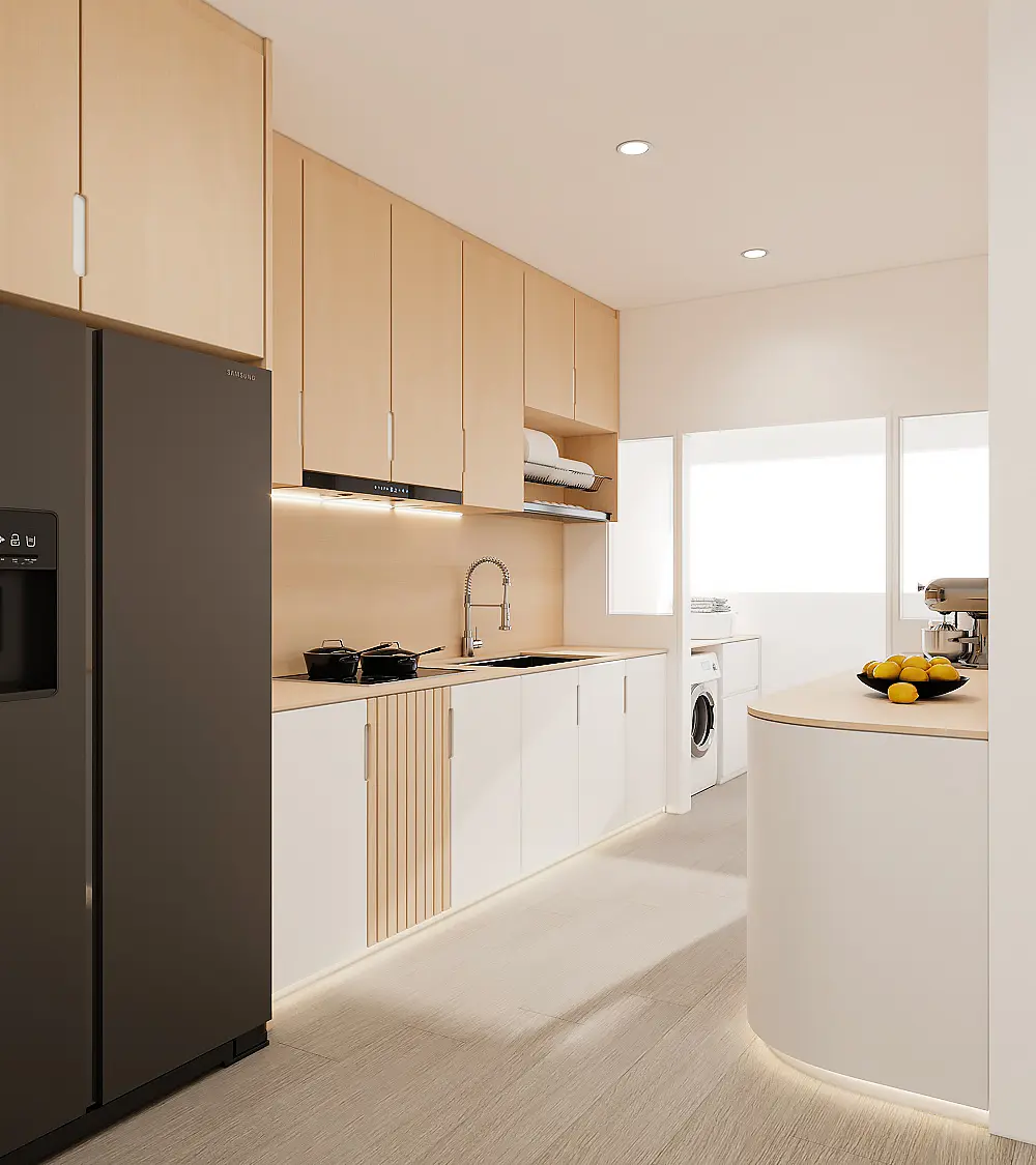 Imperial Concepts - Minimalistic / Scandinavian - Kitchen - New HDB - $85,000