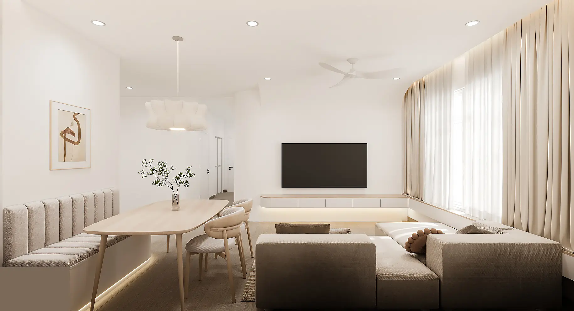 Imperial Concepts - Minimalistic / Scandinavian - Living - New HDB - $85,000