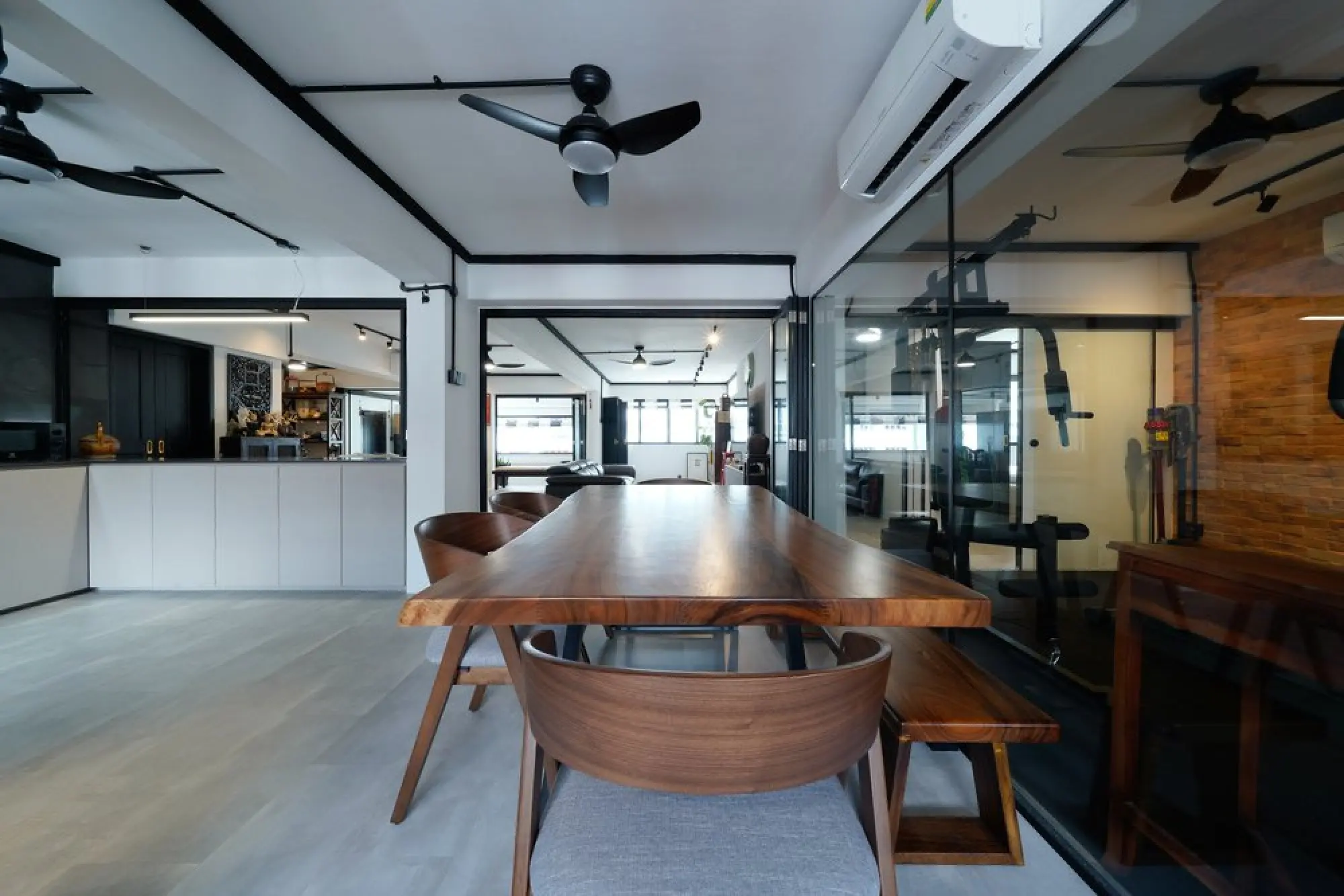Ngieng Spatial Design - Industrial / Raw - Dining Area - Resale HDB - $180,000
