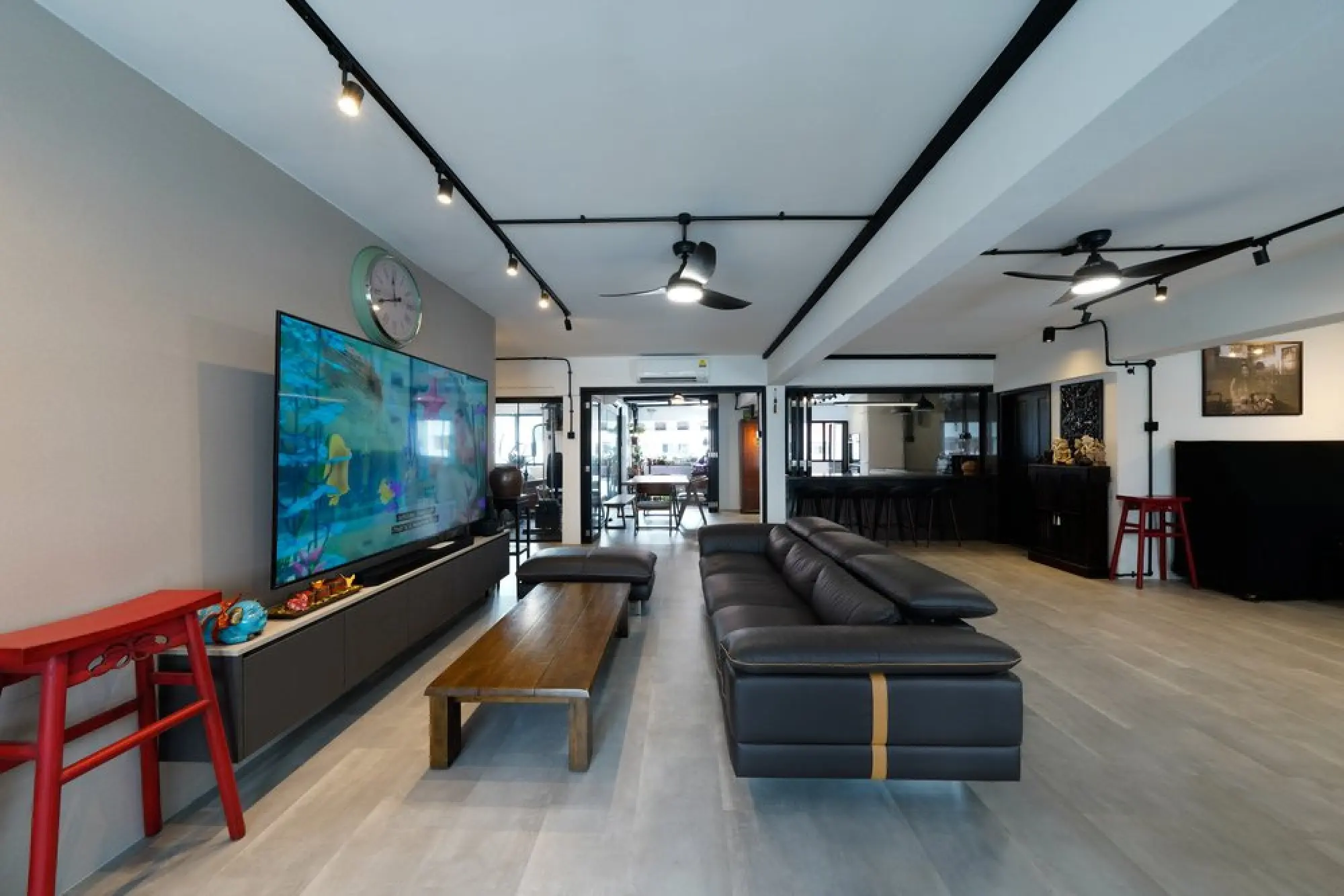 Ngieng Spatial Design - Industrial / Raw - Living Area - Resale HDB - $180,000
