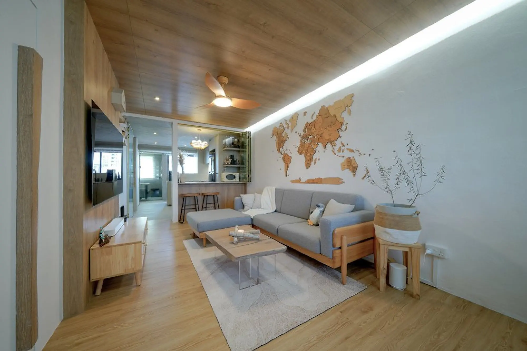 Ngieng Spatial Design - Minimalistic / Scandinavian - Living Area - Resale HDB - $120,000