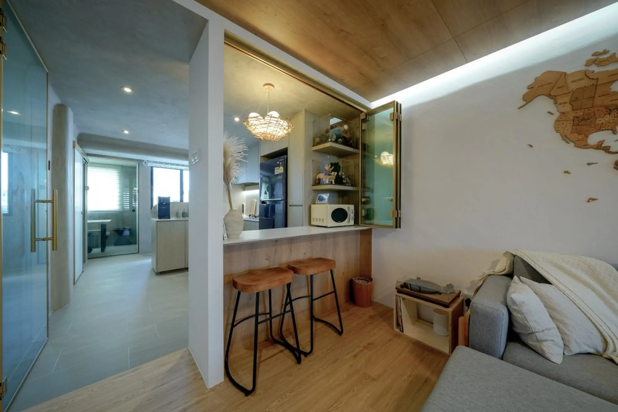Ngieng Spatial Design - Minimalistic / Scandinavian - Bar Area - Resale HDB - $120,000